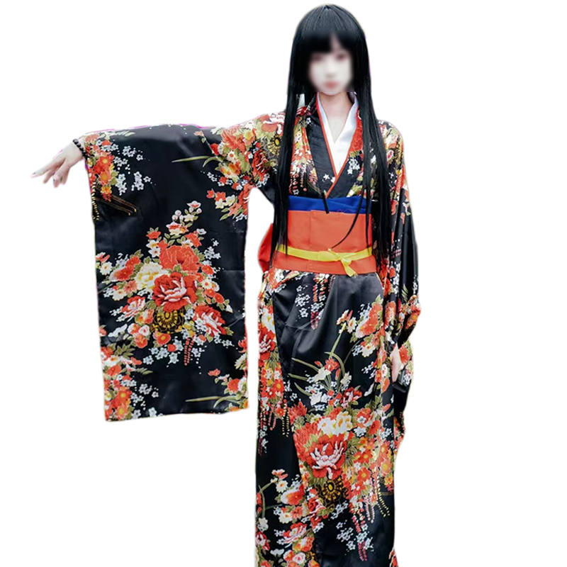 Anime Jigoku Shoujo 코스프레 Enma  - Kimono Yukata Cotton 리뷰 및 가격