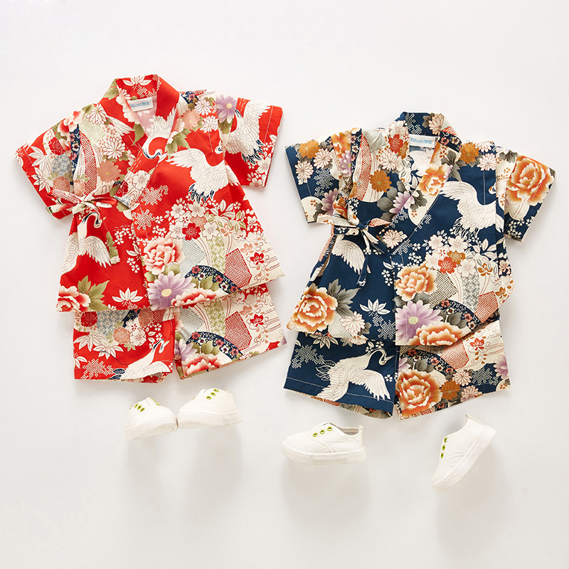 여름 어린이 유카타 의류 소녀 소년 일본식 기모노 베이 - Kimono Yukata Cotton 리뷰 및 가격