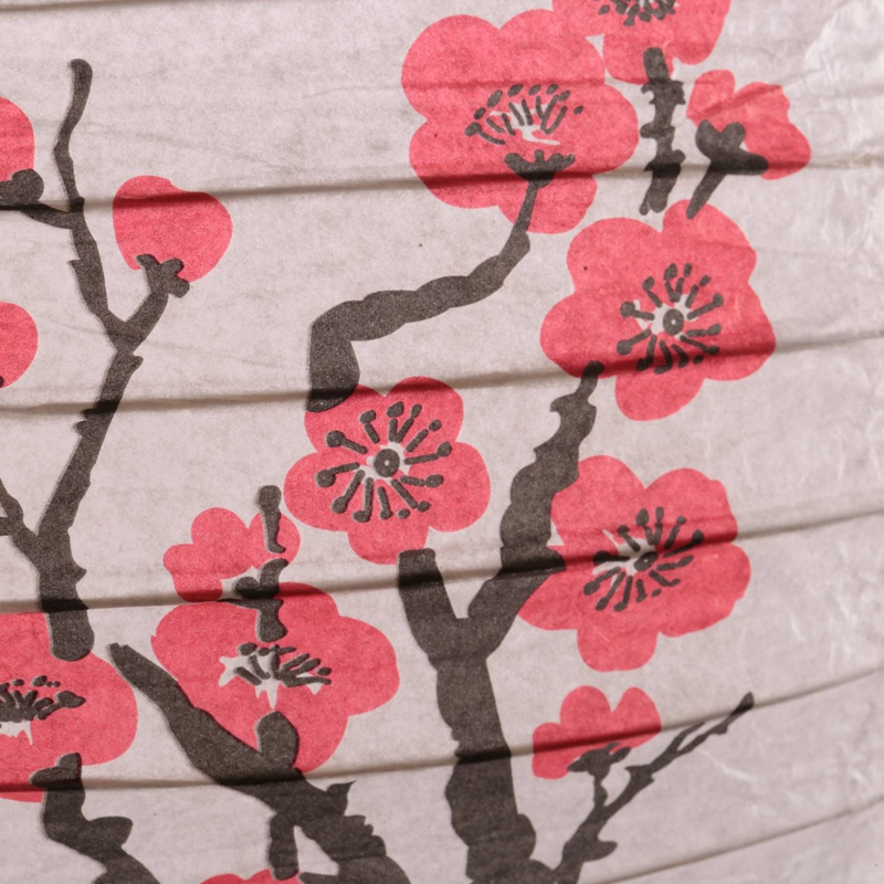 벚꽃 일본 중국 종이 랜턴, 레드 사쿠라 5 개 세트, - Japanese Lantern Paper 리뷰 및 가격