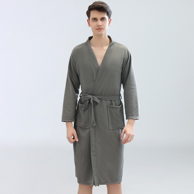 남성용 와플 목욕 가운 사우나복 얇은 땀복 스팀복 드레 - Kimono Yukata Cotton 리뷰 및 가격