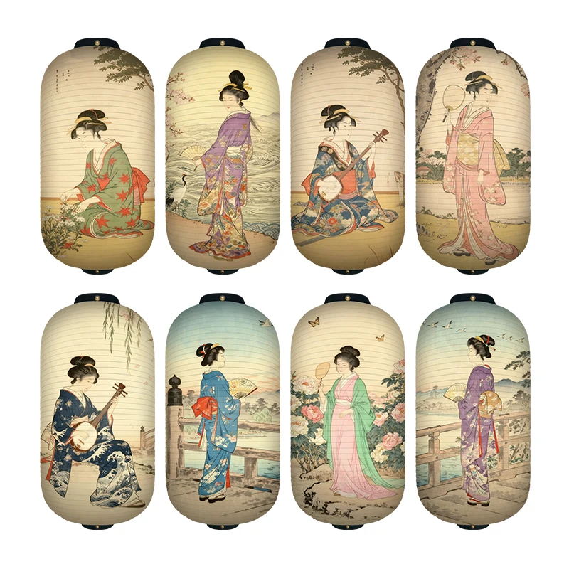 1PC 일본 궁정 여성 패턴 종이 랜턴 우키요에 스타일 - Japanese Lantern Paper 리뷰 및 가격